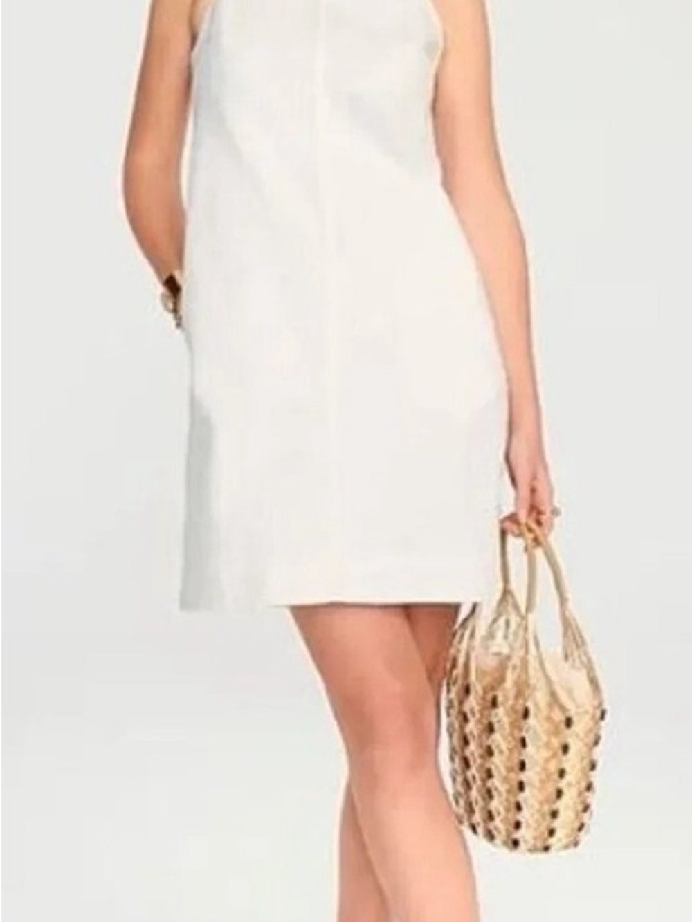 J. Crew Classic Sleeveless White Dress NWT - Picture 6 of 7